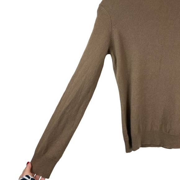 Ralph Lauren Purple Label Cashmere Turtleneck Pullover Sweater Brown Size M - Picture 8 of 9